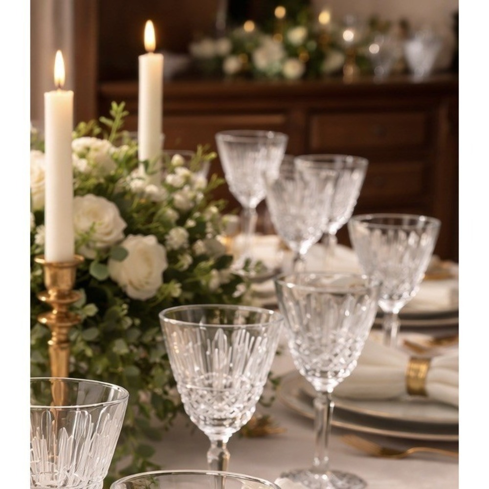 Waterford crystal stemware MAEVE cut pattern Water Goblet discontinued cut - Picture 7 of 13